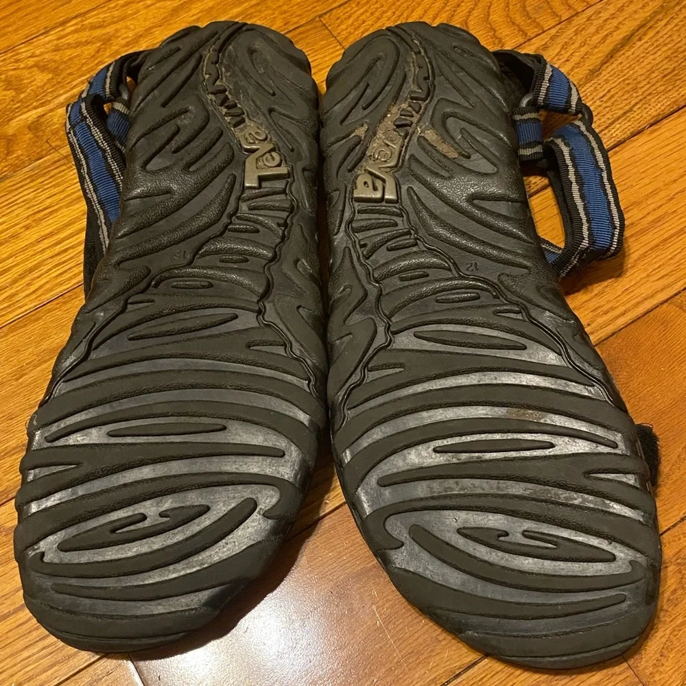 Mens Teva Storm Trail Hiking Sandals Blue Gray 1535 Size 12‎